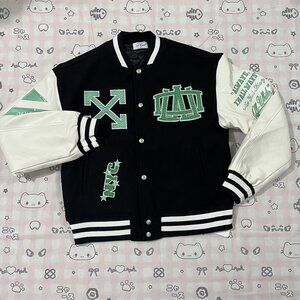 Black And White Baseball Jacket Off-White